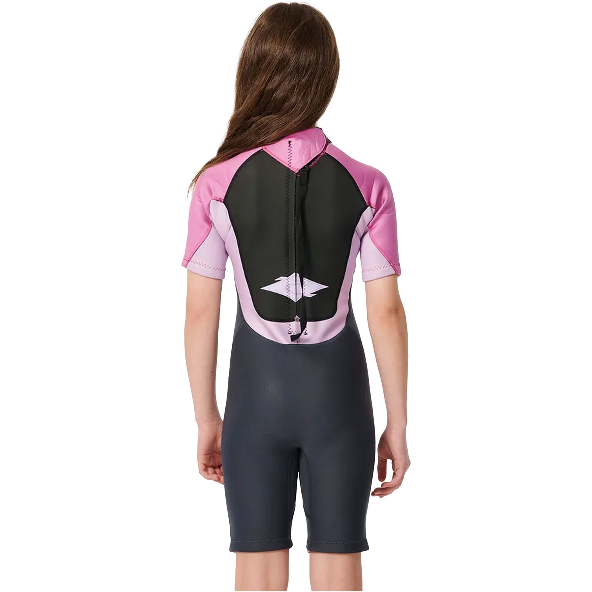 2026 Rip Curl Girls Omega 2mm Back Zip Shorty Wetsuit 11CBSP - Purple